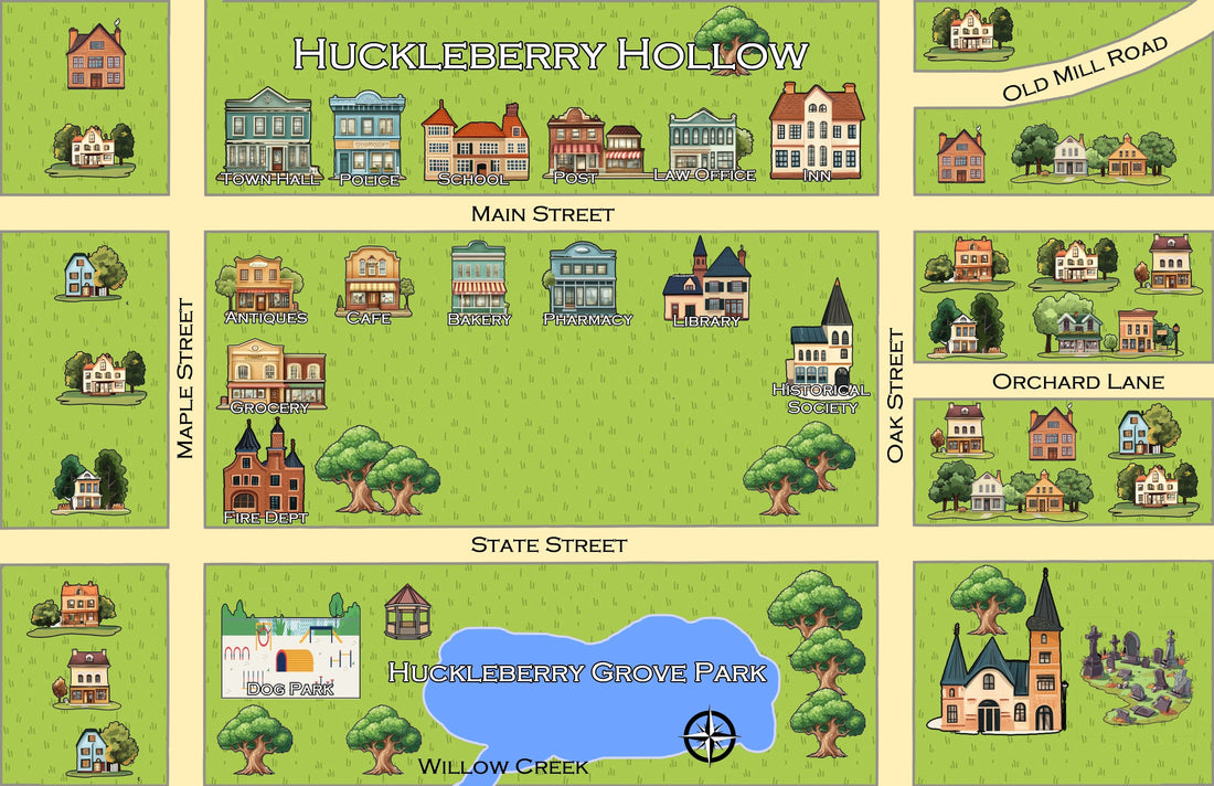 Huckleberry Hollow small town cozy mystery charm