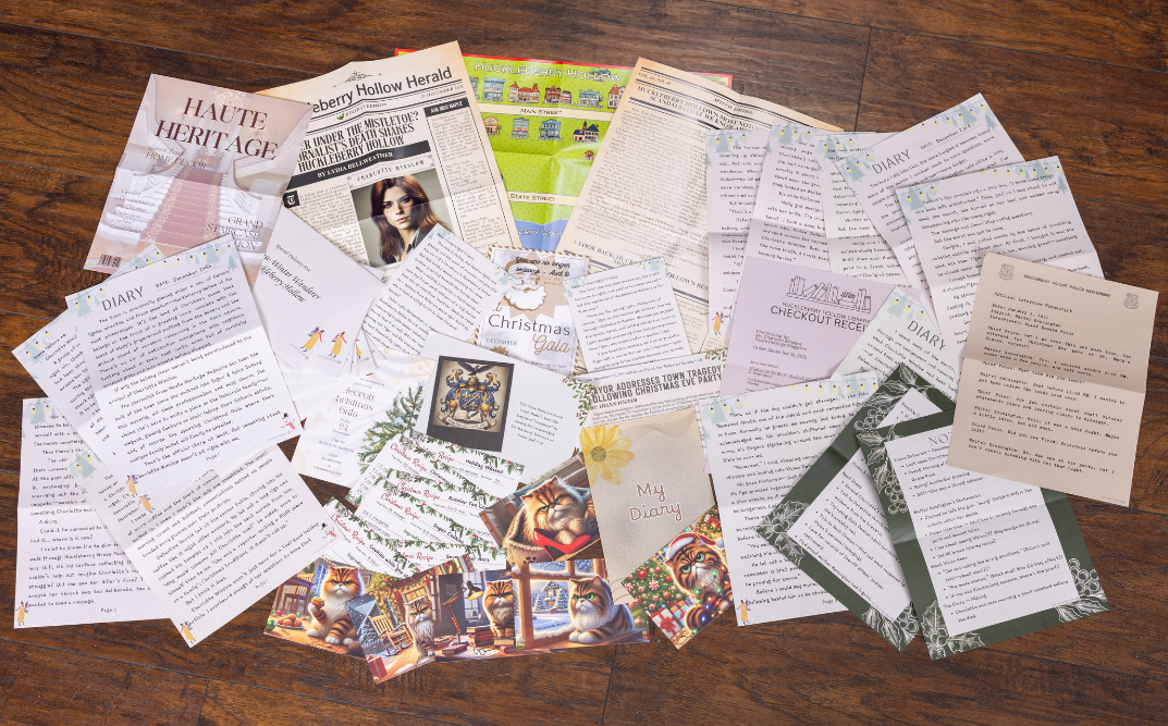 Mistletoe & Mayhem: A Huckleberry Hollow 6-Letter Mini-Mystery All-In-One Box