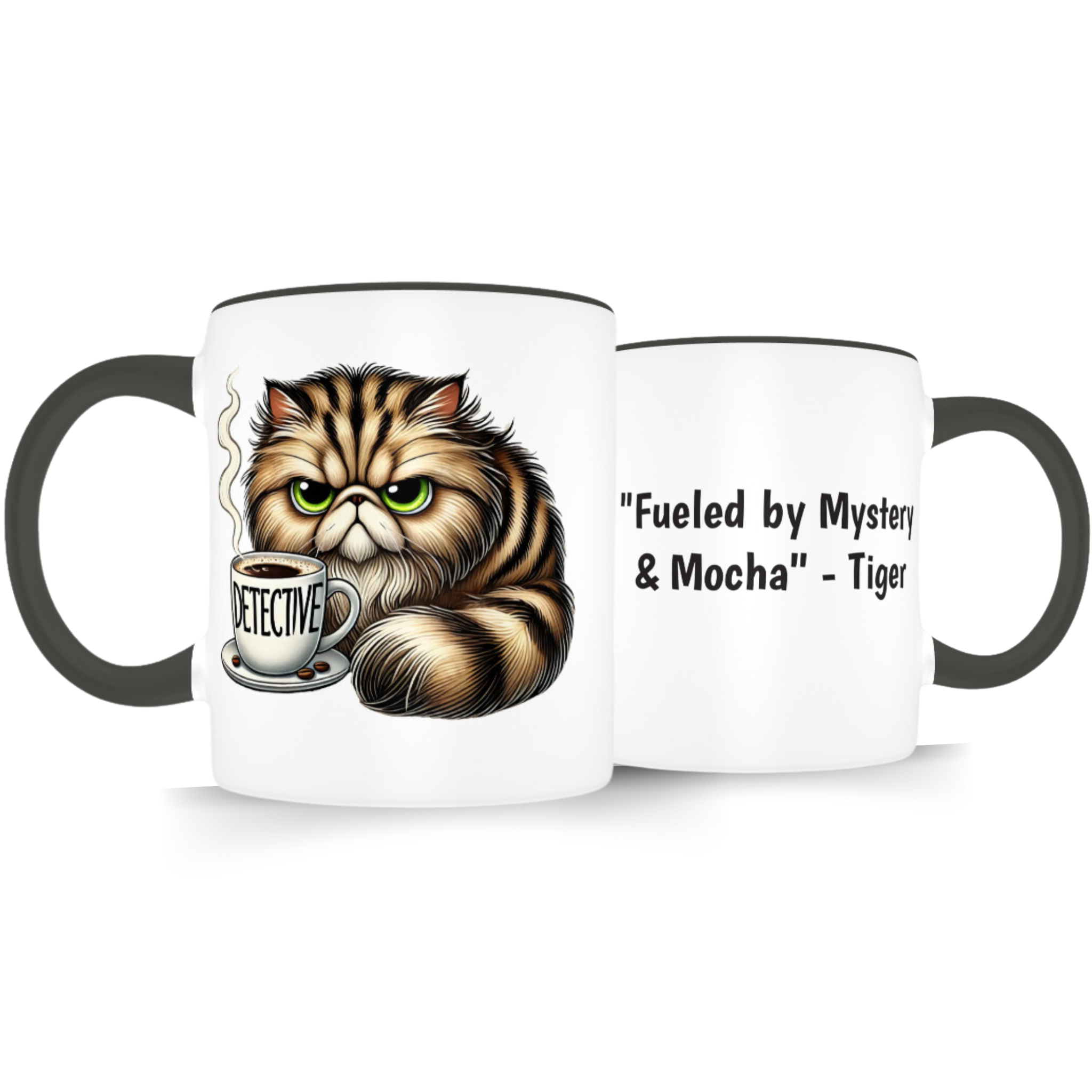 Detective Tiger the house cat, Coffee Mug - Both sides| From The 