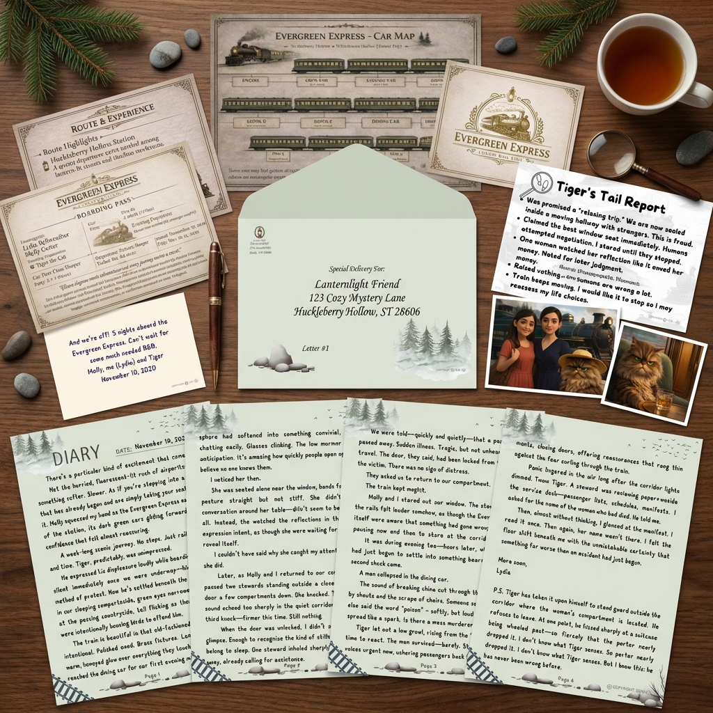 The Woman Who Didn't Exist: A Huckleberry Hollow 6-Letter Train Mini-Mystery All-In-One Box