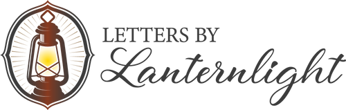 Letters by Lanternlight logo - handwritten cozy mystery gift story letter epistolary