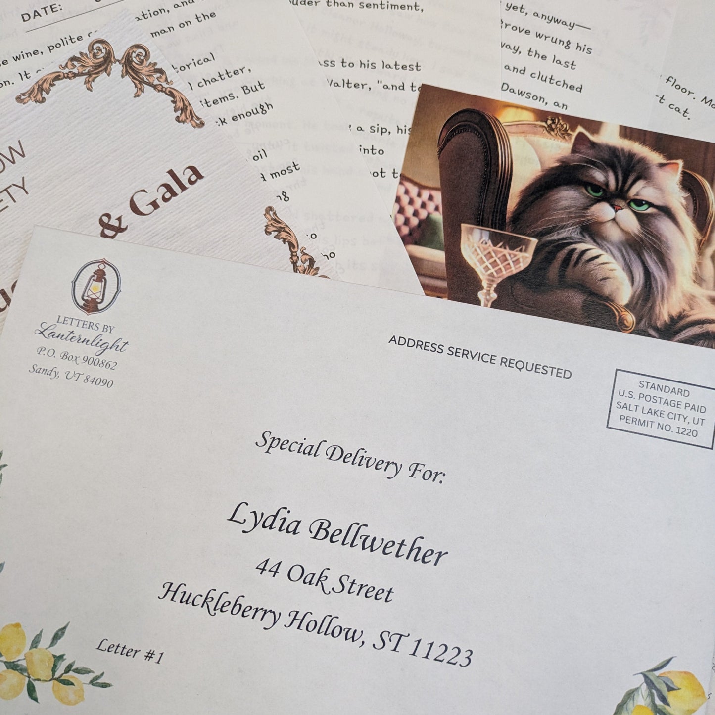 The Portrait of Deception: A Huckleberry Hollow 6-Letter Mini-Mystery All-In-One Box