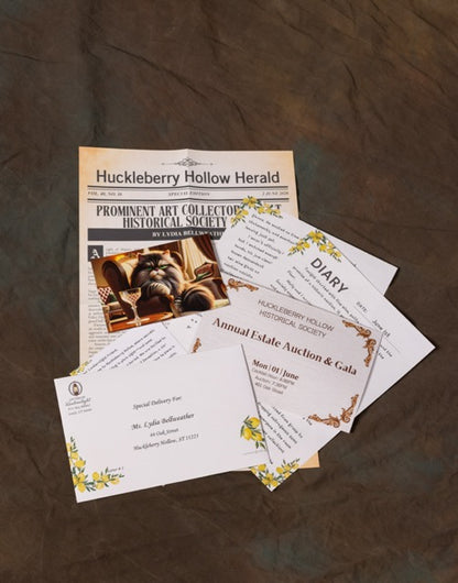 The Portrait of Deception: A Huckleberry Hollow 6-Letter Mini-Mystery All-In-One Box