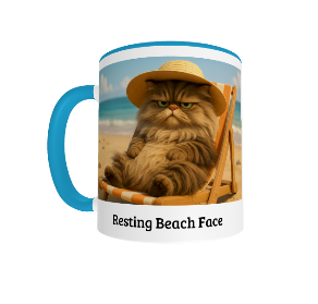 Resting Beach Face Mug