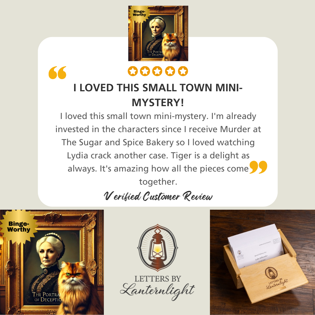 The Portrait of Deception: A Small-Town 3-Month Cozy Mini-Mystery