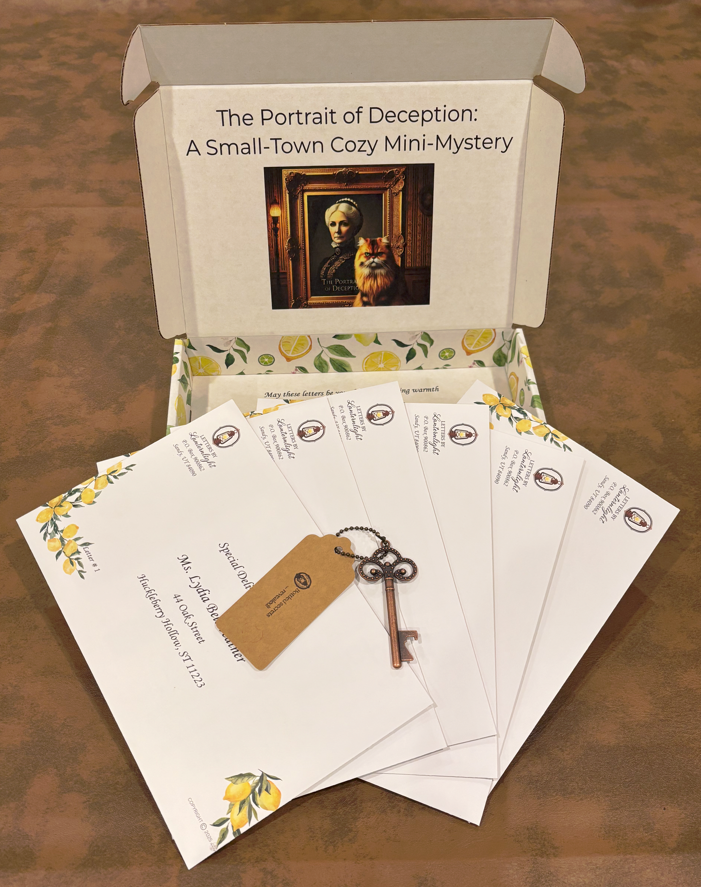 The Portrait of Deception: A Huckleberry Hollow 6-Letter Mini-Mystery All-In-One Box