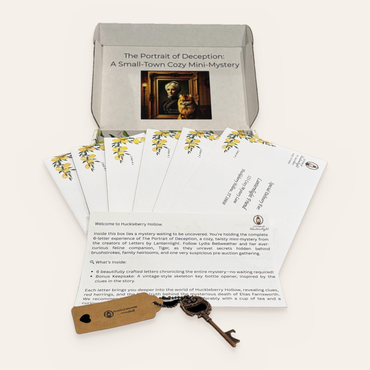 The Portrait of Deception: A Huckleberry Hollow 6-Letter Mini-Mystery All-In-One Box