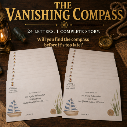 The Vanishing Compass: A Small-Town 24-Letter Cozy Mystery