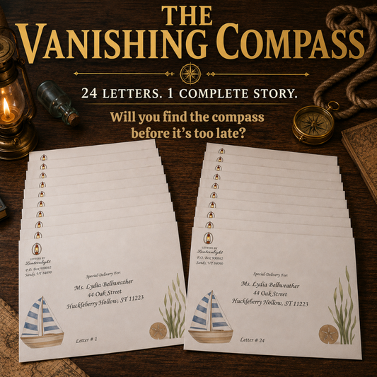 The Vanishing Compass: A Small-Town 24-Letter Cozy Mystery