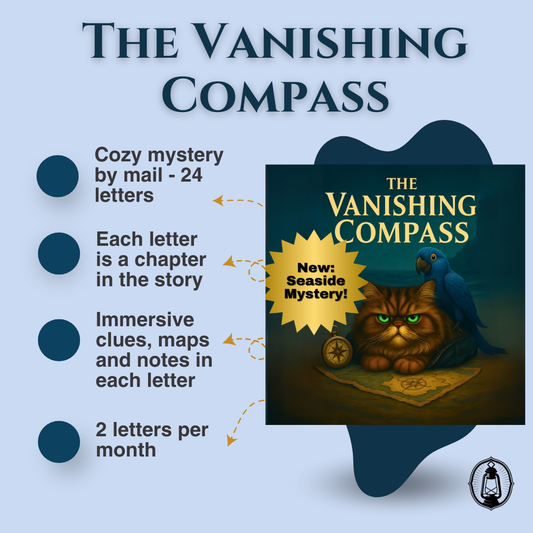 The Vanishing Compass: A Small-Town 24-Letter Cozy Mystery